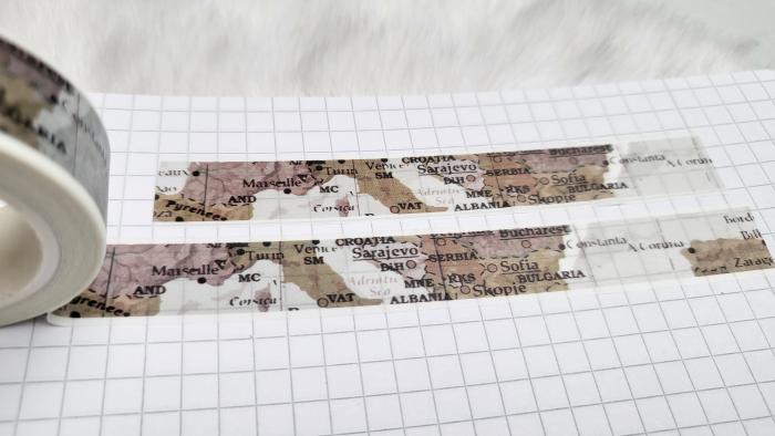 Washi Tape Landkarte